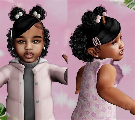 Patreon Xxblacksims In 2024 Sims Hair Toddler Cc Sims 4 Sims 4