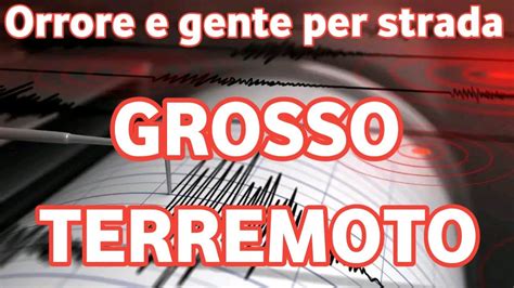 Grande Orrore Un Fortissimo Terremoto Ha Colpito L Italia Oggi