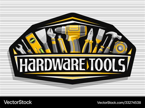 Logo for hardware tools Royalty Free Vector Image