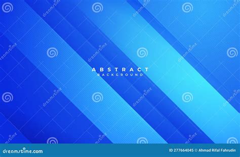 Abstract Blue Arrow Glowing With Lighting And Line Grid On Blue