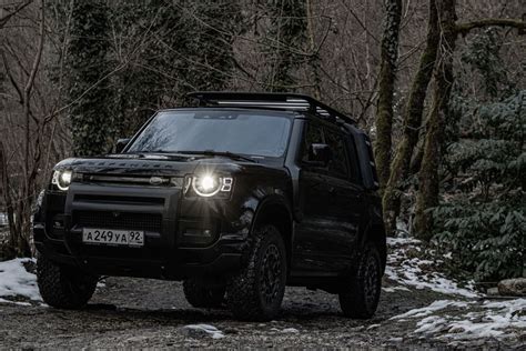 Land Rover Defender Murdered Out With Matte Black Wrap New Wheels Artofit