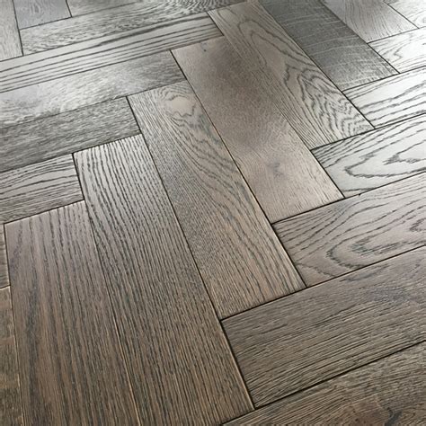 Herringbone Parquet 18mm Barn Oak Brushed Matt Lacquer Engineered Factory Direct Flooring