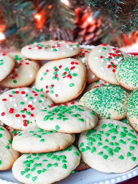 Drop Style Christmas Sugar Cookies With Sprinkles My Mini Chefs