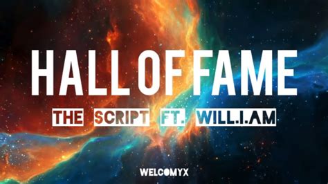 The Script Hall Of Fame Lyrics Ft Will I Am YouTube