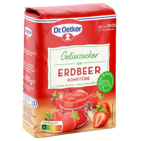 Dr Oetker Gelierzucker F R Erdbeer Konfit Re G Packung