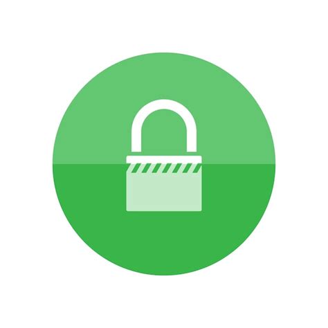 Premium Vector Padlock Icon In Flat Color Circle Style Safety