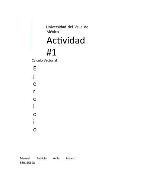 A Mpal A Mpal Activvidad Calculo Universidad Del Valle Universidad