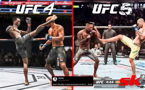 UFC 5 gameplay: "They selling a UFC 4 update" - Fan opinions clash over EA Sports gamer's sneak ...