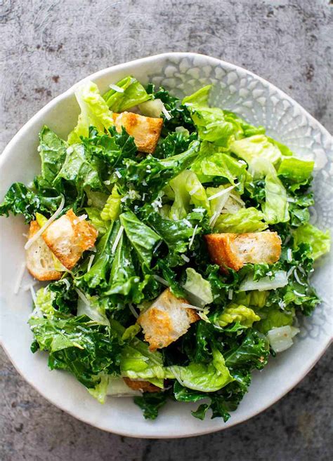 Kale Caesar Salad With Creamy Parmesan Dressing Recipe