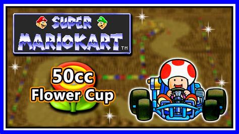 Super Mario Kart Snes Cc Flower Cup Toad Youtube