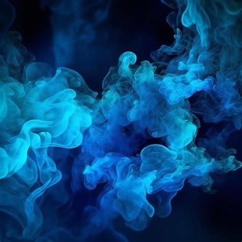 Fondos de pantalla de humo azul que te harán sonreír Foto Premium