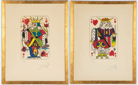 2 Salvador Dali Spanish 1904 1989 Playing Cards Cottone Auctions