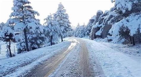 Cierran Carretera Nonoava A Guachochi Por Intensa Nevada