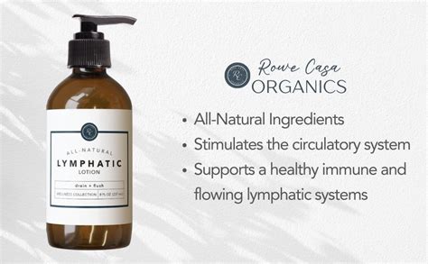 Rowe Casa Organics All Natural Lymphatic Lotion With