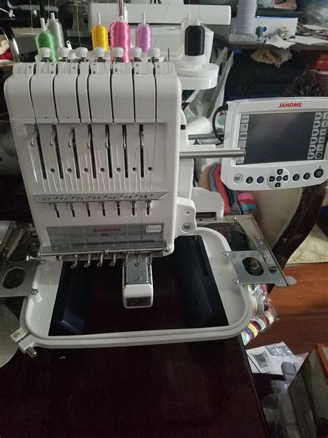 194 Mo Finance Janome 001MB7 Multi Needle Embroidery Machine White