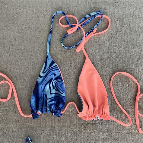 Reversible Handmade Bespoke Bikini Set With Mesh Depop
