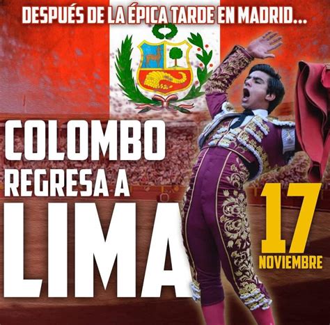 Del Toro Al Infinito Colombo Regresa A Lima