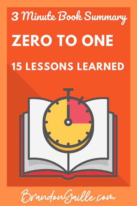 Zero to One Quick Summary: 15 Lessons Learned + PDF - BrandonGaille.com