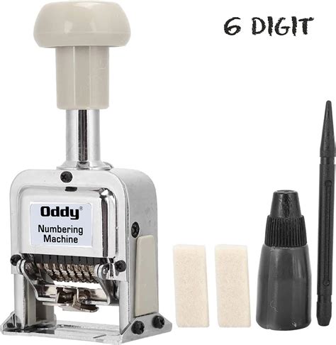 Oddy Automatic 6 Digit Numbering Machine With Digit Pen For