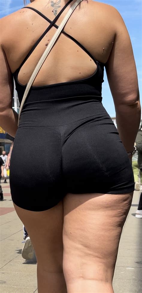 Blonde PAWG In Tight Spandex Playsuit Short Shorts Volleyball Forum