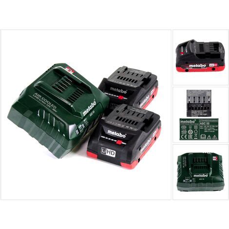 Metabo Basis Set V X Batteries Lihd Ah Chargeur