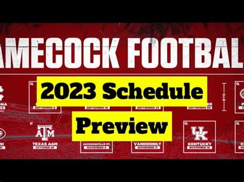 South Carolina Gamecocks Schedule Preview And Breakdown Youtube