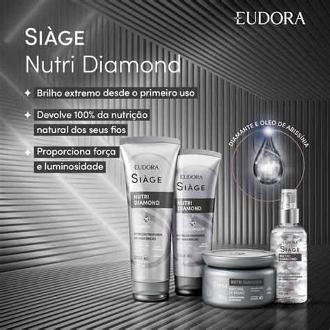 Mascara Capilar De Brilho Siage Nutri Diamond Eudora G