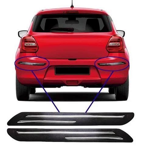 Double Chrome Rubber Car Bumper Protector Guard For All Cars Pcs At Rs