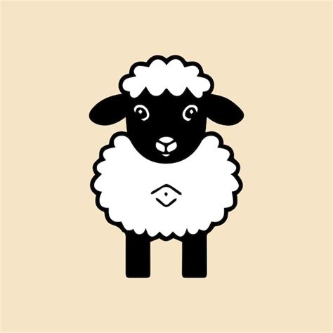 Premium Vector | Black sheep logo design