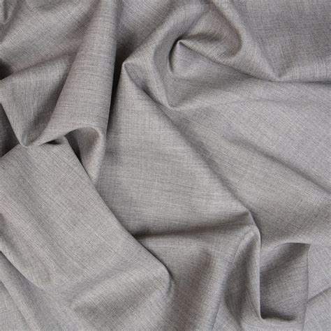 Stretch Gabardine Silver Grey Bloomsbury Square Dressmaking Fabric