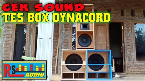 Cek Sound Rs Audio Tes Box Dynacord Youtube