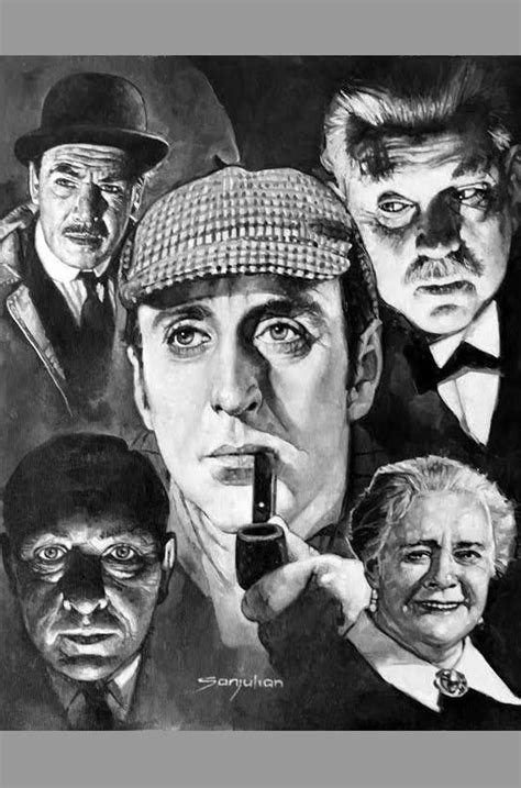 Sanjulián Basil Rathbone Sherlock Holmes Original Art Oil Painting ...