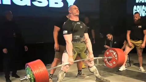 Danny Grigsby 125kg Records The Heaviest Raw Deadlift Of 487 5 Kg 1 074 8 Lb In Powerlifting