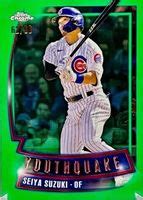 Seiya Suzuki 2023 Topps Chrome YQ 4 Youthquake Green Refractor 99