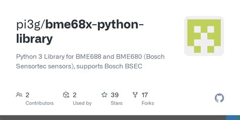 Bme68x Python Library Readme Md At Main · Pi3g Bme68x Python Library · Github