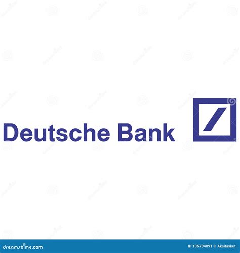 Redaktionell Deutsche Bank Logo Redaktionelles Foto Illustration