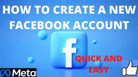 How To Create A Facebook Account Youtube