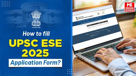 How To Fill Upsc Ese 2025 Application Form