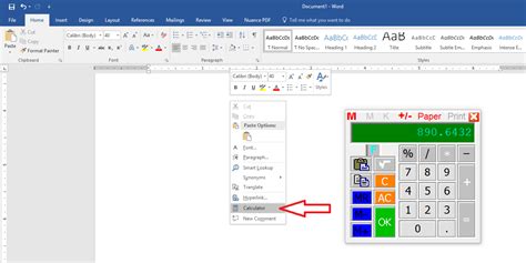 Learn New Things How To Add Calculator For MS Word Do Calculation In