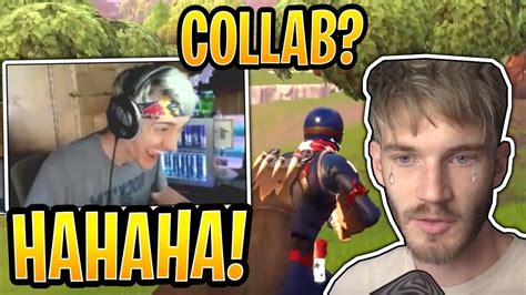 Ninja Roasts Pewdiepie Funny Fortnite Best And Funny Moments Youtube