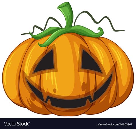 Jack Olantern Halloween Pumpkin Royalty Free Vector Image