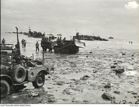 Noemfoor Island Dutch New Guinea Raaf Troops In Jeeps A