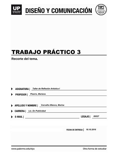 PDF TRABAJO PRÁCTICO 3 fido palermo edufido palermo edu servicios