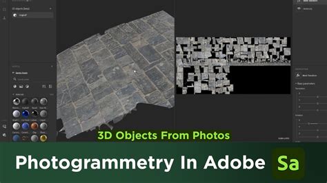 Make D Model With Photogrammetry Using Adobe Substance Sampler Youtube