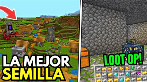 La Semilla Mas Chetada Para Empezar En Minecraft Bedrock Pe