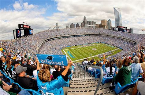 Interior photography of the Bank of America Stadium (Carolina Panthers ...