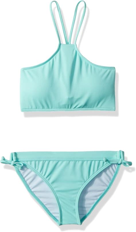 Amazon Billabong Girls Sol Searcher Hi Neck Bikini Swim Set