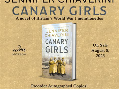 Pre-order Autographed Editions of CANARY GIRLS – Jennifer Chiaverini