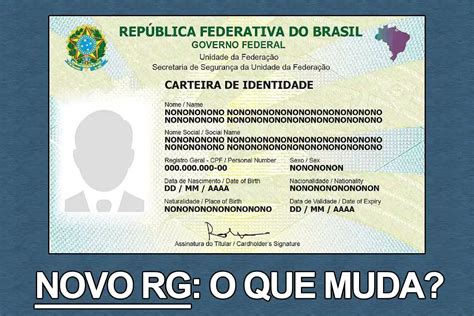 Novo RG entrará em vigor Saiba até quando deve se obter o documento