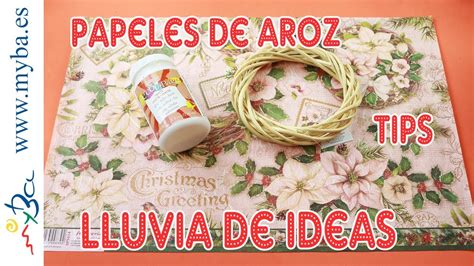 Papeles De Arroz Para Decoupage Tips Manualidades Lluvia De Ideas